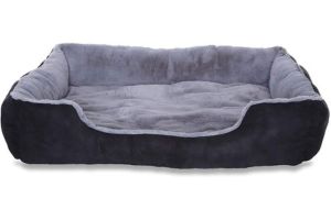 Cama Reversible color gris y negro XL 90x70 cm