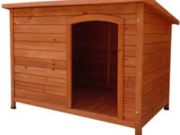 Caseta de madera tejado 1 agua para bulldog ingles 116x76x82 cm