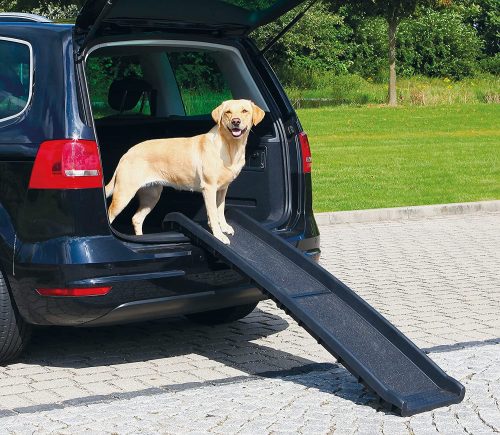 Accesorios de coches para bulldog ingles rampa para maletero para perros
