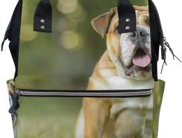 Bolsa multifunción de viaje para padres y bolsas de pañales English Bulldog Puppy