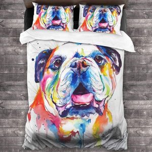 Funda nordica bulldog ingles colores ropa de cama