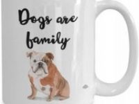 Taza bulldog ingles dogs are family