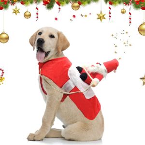 Disfraz de ayudante de Papa Noel para perros