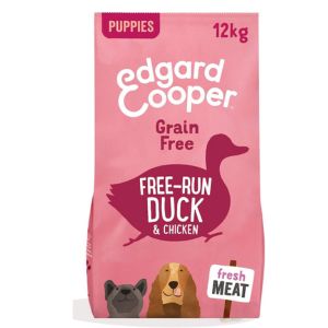 Edgard y Cooper Pienso hipoalergenico para cachorros Sin Cereales con Pato y Pollo 12 kg