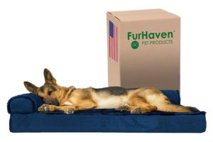 Furhaven Sofa ortopedico para Perros grandes con espuma de huevo memory foam