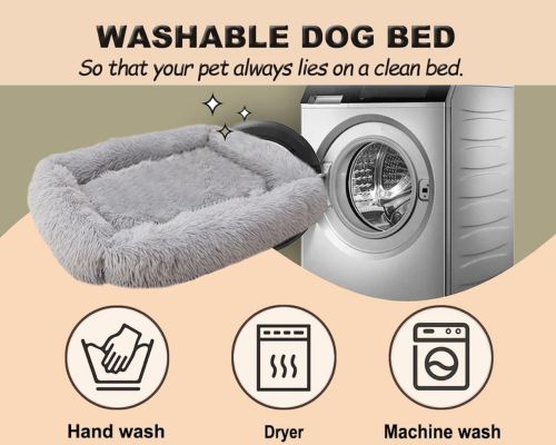 como lavar una cama antiestres para perros en lavadora